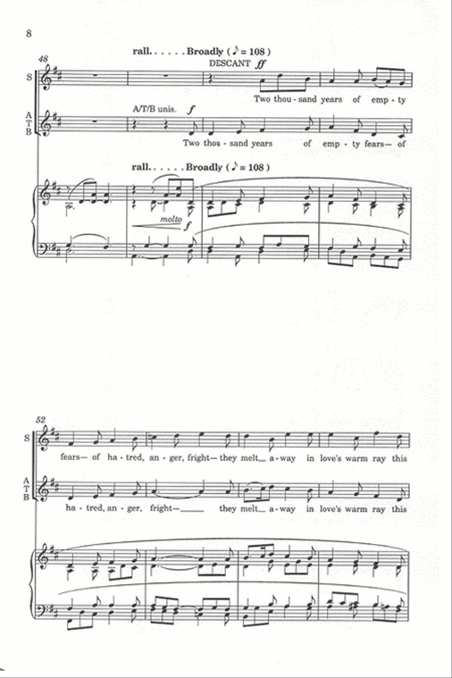 This Holy Christmas Night 4-Part scores gallery preview page 7