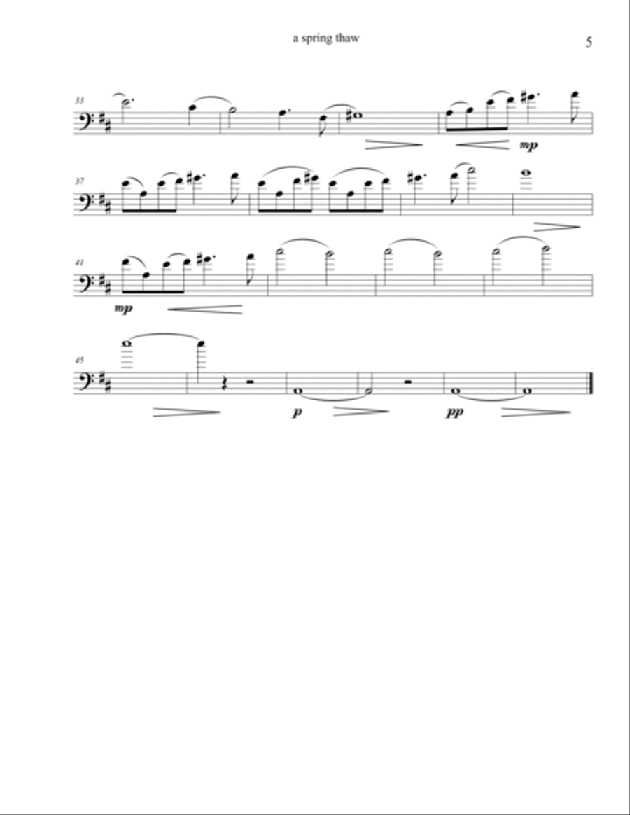 Celestial Seasons for solo cello Cello Solo scores gallery preview page 5