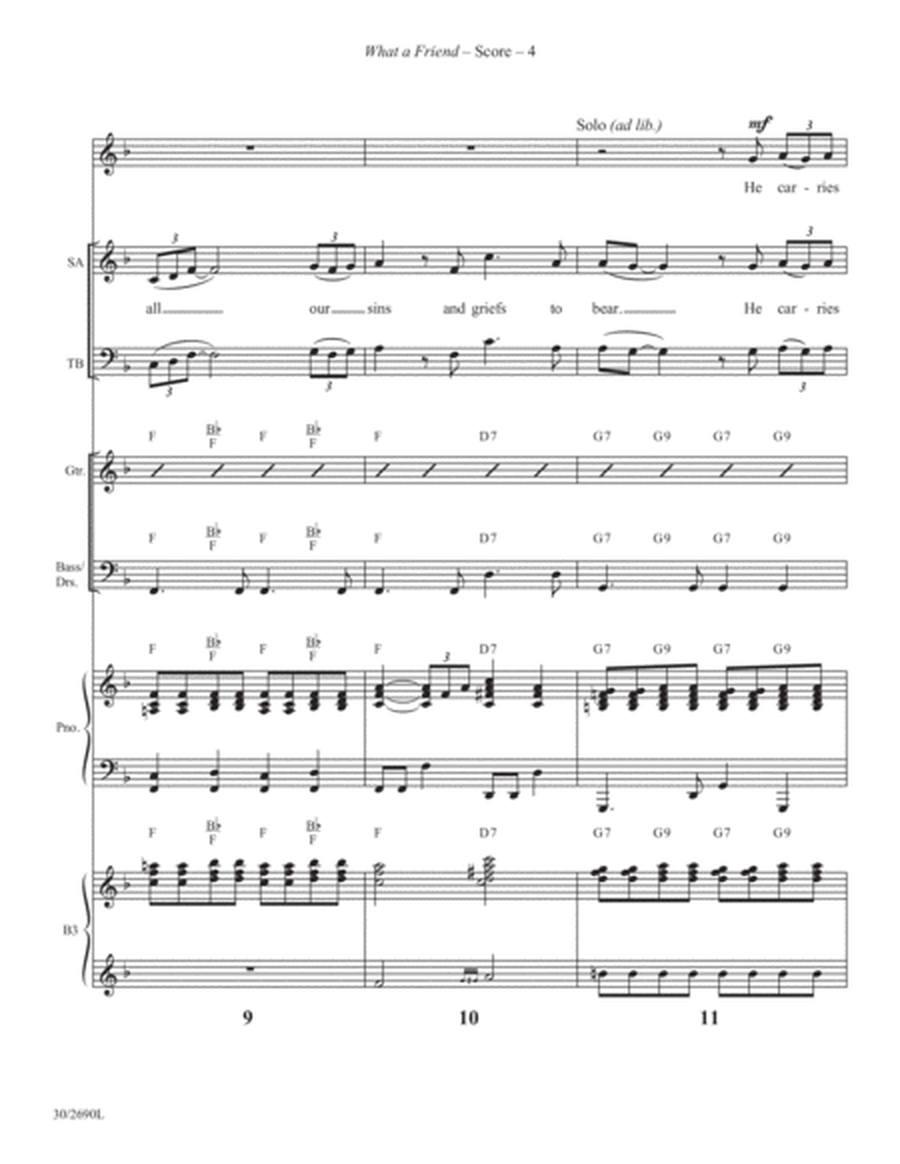 What a Friend - Instrumental Score and Parts