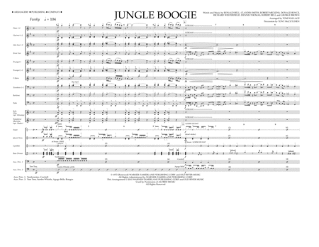 Jungle Boogie - Full Score image number null