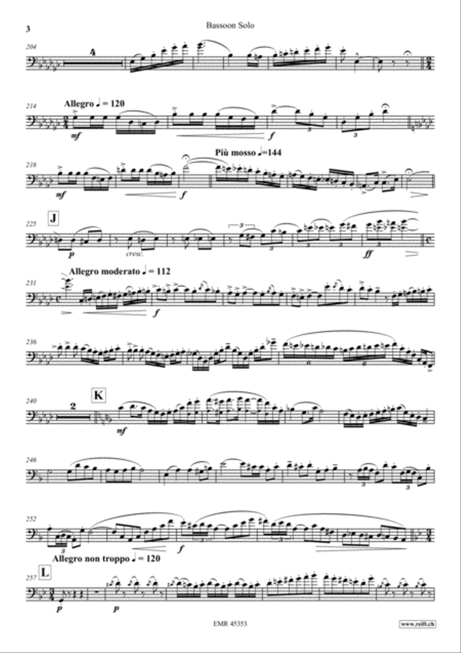 Carmen Fantasy Carmen Fantasy Bassoon Solo scores gallery preview page 4