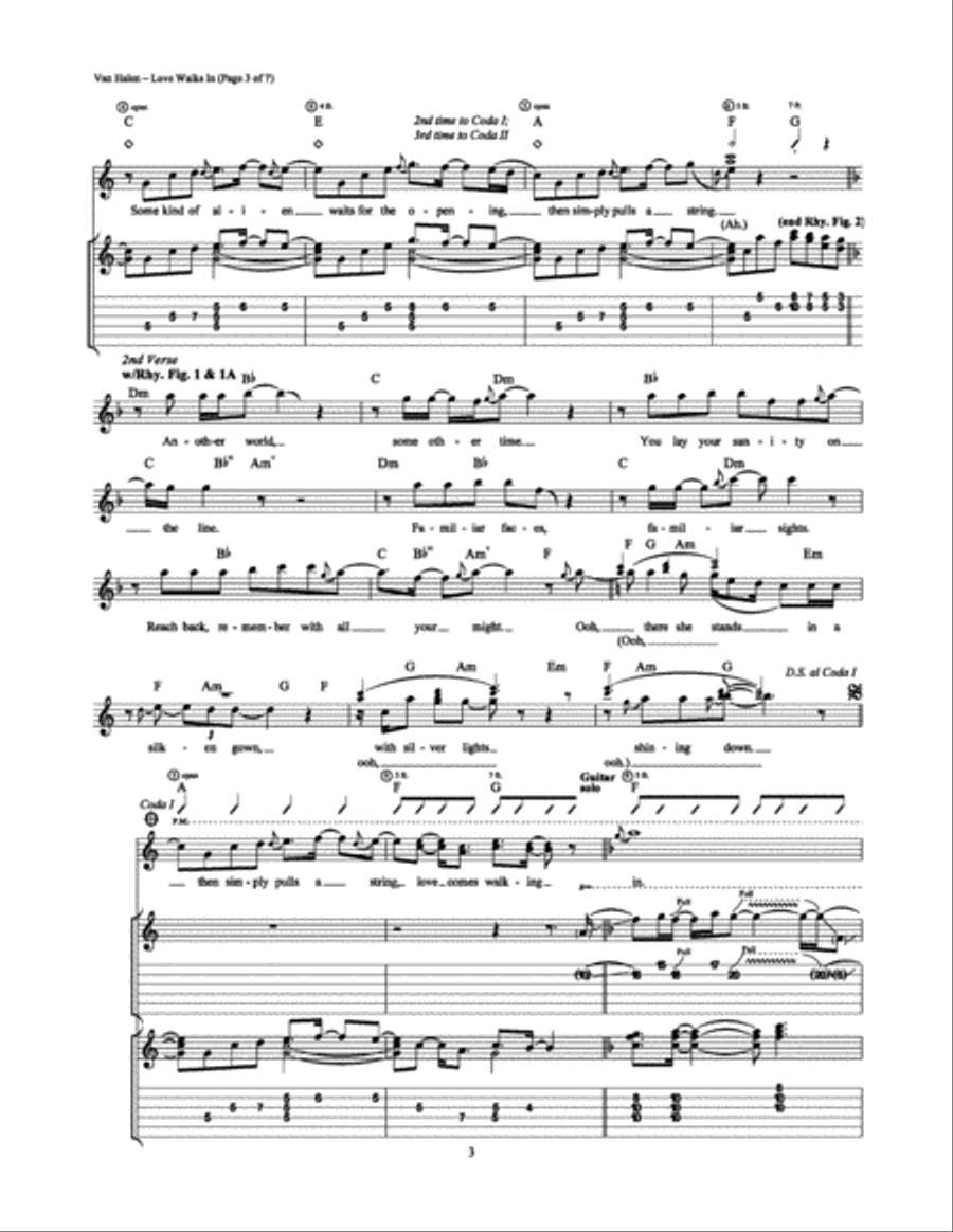 Love Walks In Electric Guitar scores gallery preview page 3