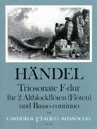 Book cover for Trio Sonata F major HWV 405
