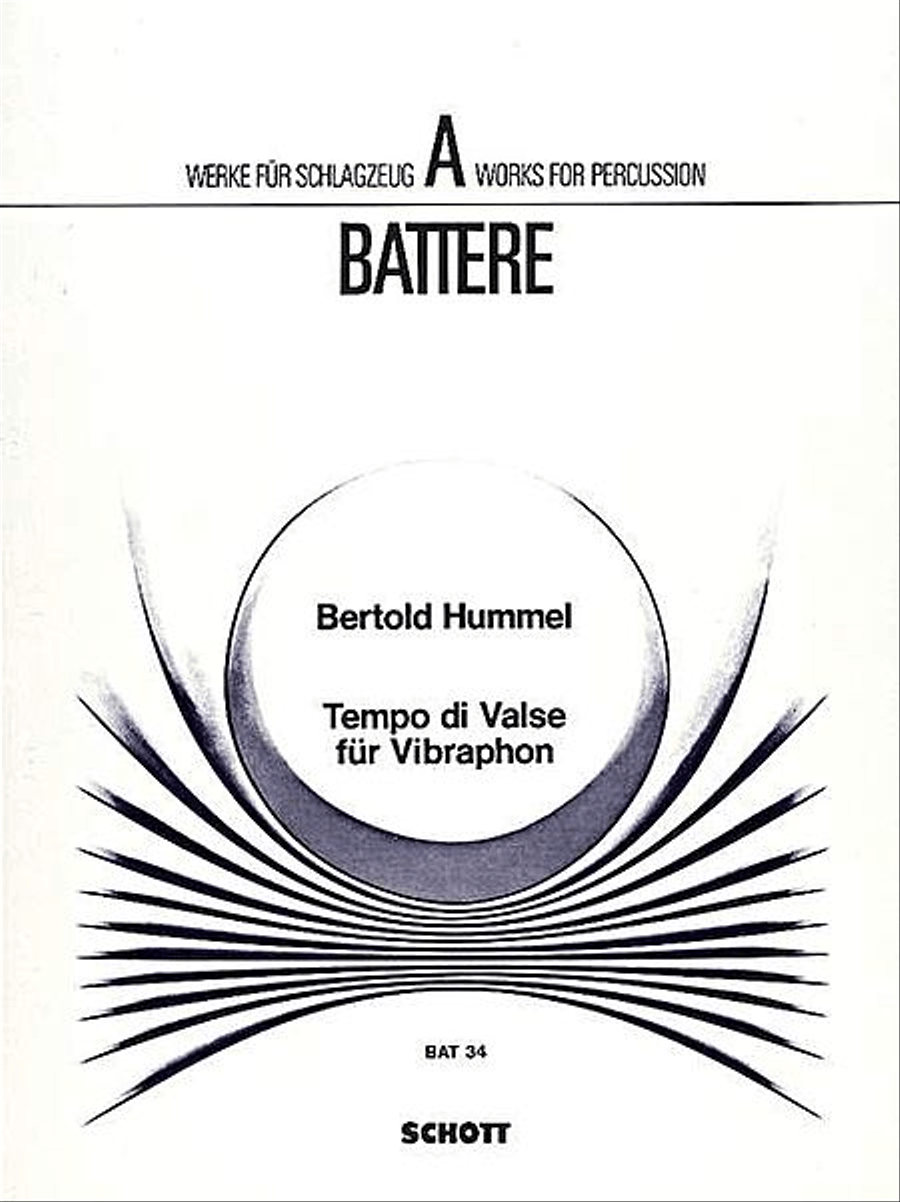 Tempo di Valse - Vibraphone Solo Vibraphone scores gallery preview page 1