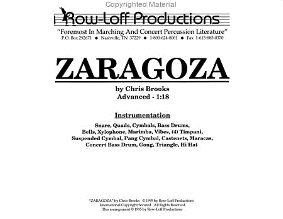 Zaragoza Percussion Ensemble scores gallery preview page 2