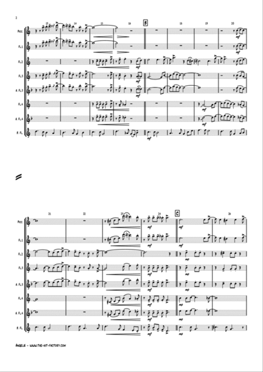 White Christmas Woodwind Ensemble scores gallery preview page 2
