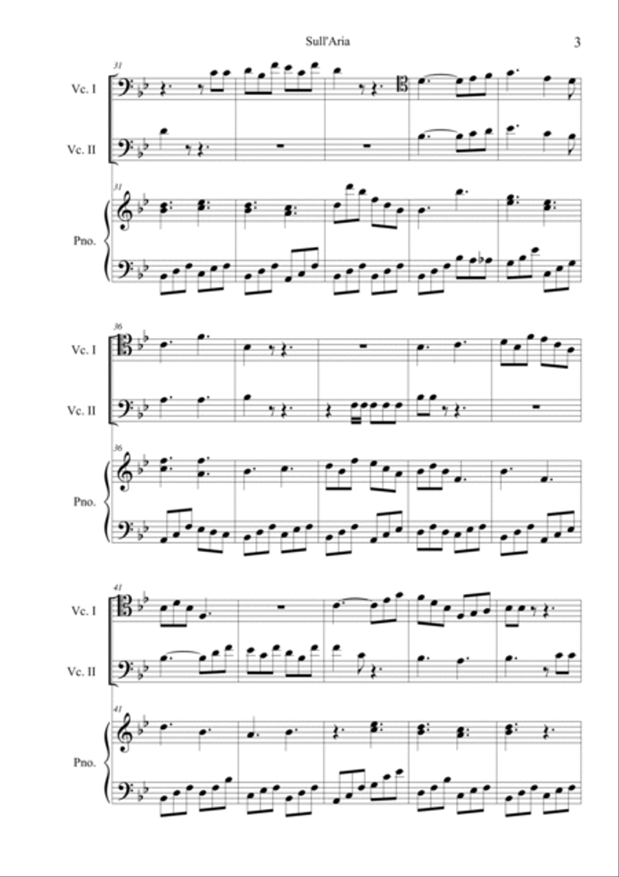 Sull'aria Sull'aria Piano Trio scores gallery preview page 3