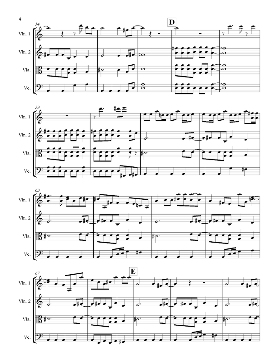 Highway To Hell Highway To Hell String Quartet scores gallery preview page 4
