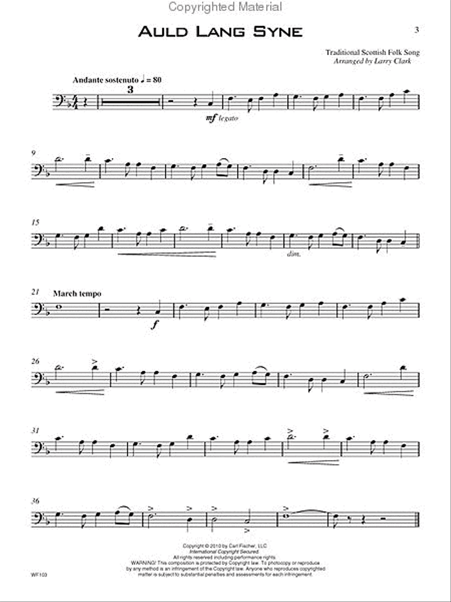 18 Intermediate Christmas Favorites Trombone Solo scores gallery preview page 2
