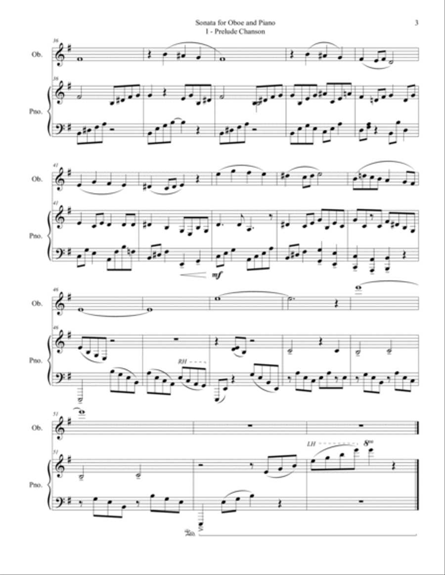 Sonata for Oboe and Piano (2014) Woodwind Duet scores gallery preview page 5