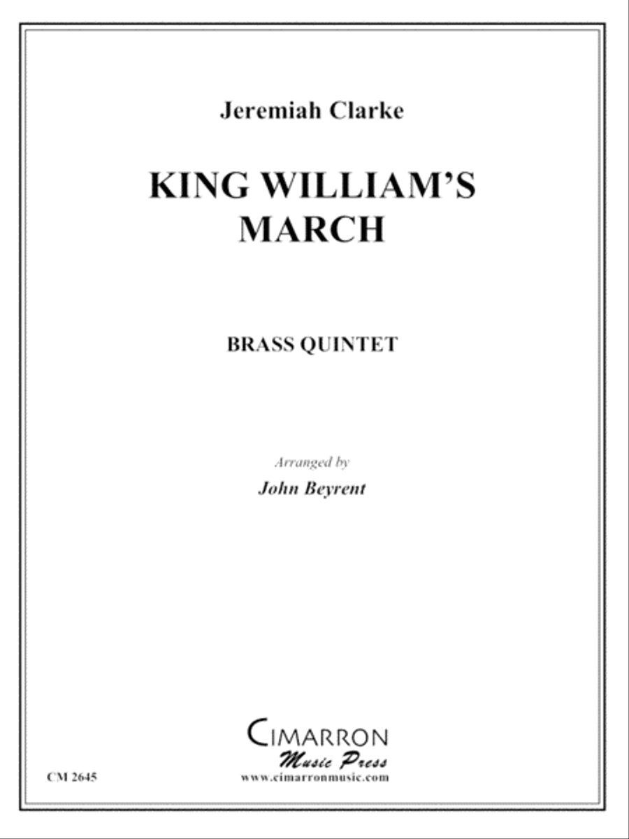 King William's March King William's March Brass Quintet scores gallery preview page 1
