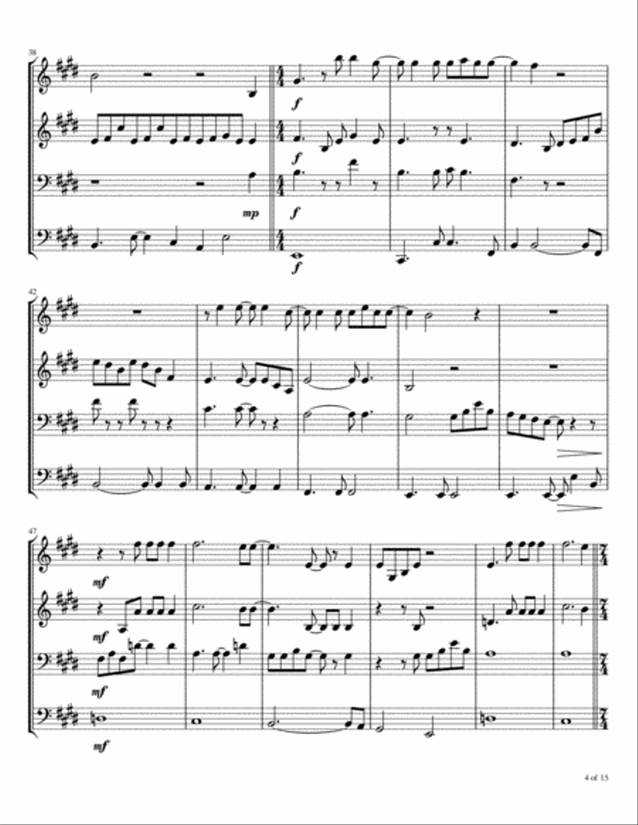 Time Stand Still Brass Ensemble scores gallery preview page 5