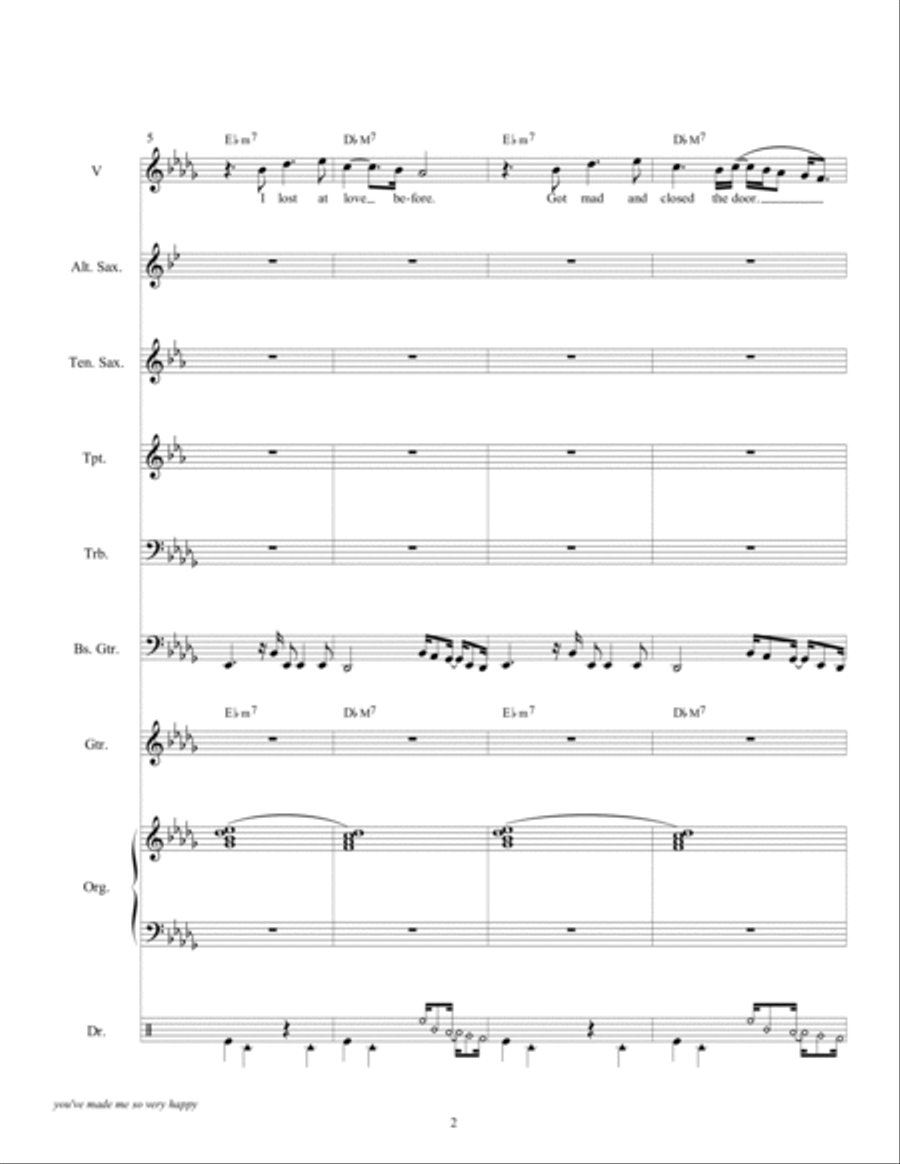 You've Made Me So Very Happy Small Ensemble scores gallery preview page 4