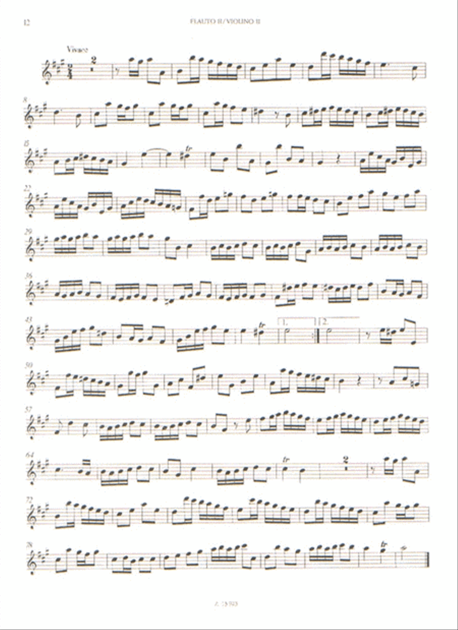6 Trios Fur 2 Floten Und Basso Continuo 1 Flute Duet scores gallery preview page 2
