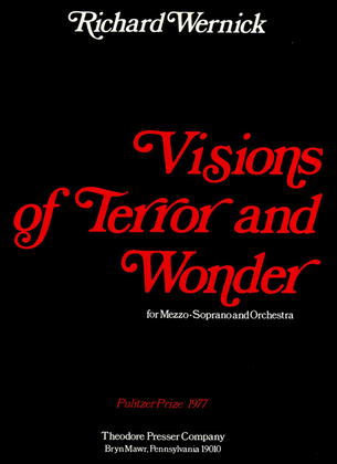 Book cover for Visions Of Terror and Wonder