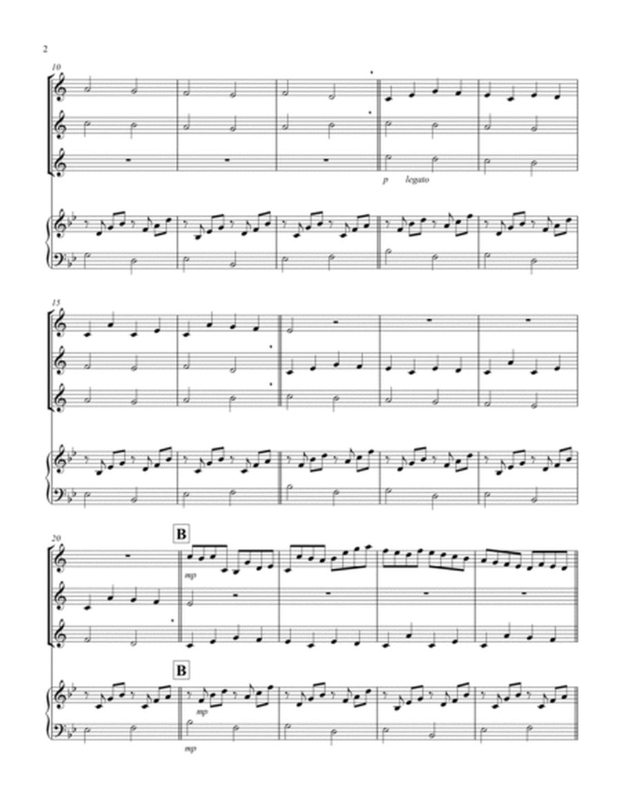 Canon (Pachelbel) (Bb) (Soprano Saxophone Trio, Keyboard)