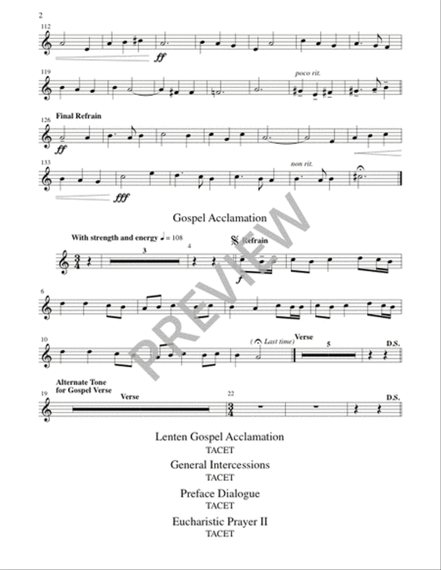 Mass of Creation - Brass and Timpani edition 3-Octaves scores gallery preview page 7
