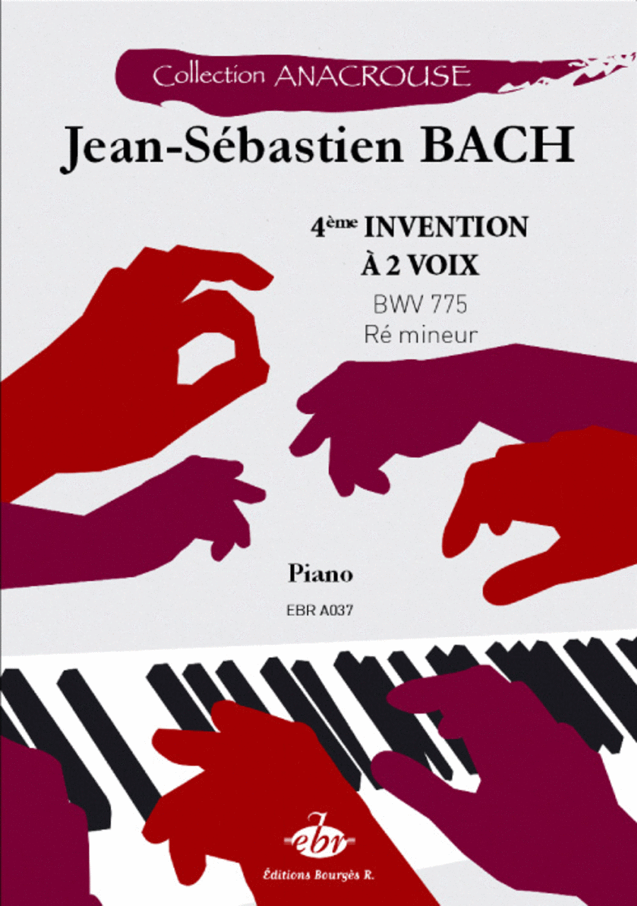 4ème Invention à 2 voix BWV 775 (Collection Anacrouse) Piano Solo scores gallery preview page 1