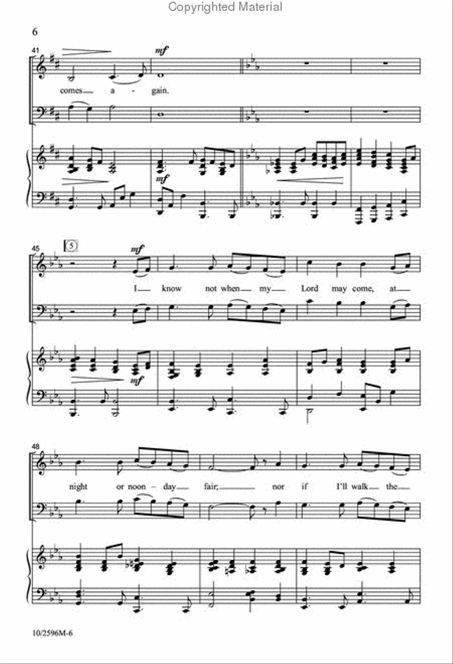 I Know in Whom I Have Believed 4-Part scores gallery preview page 6