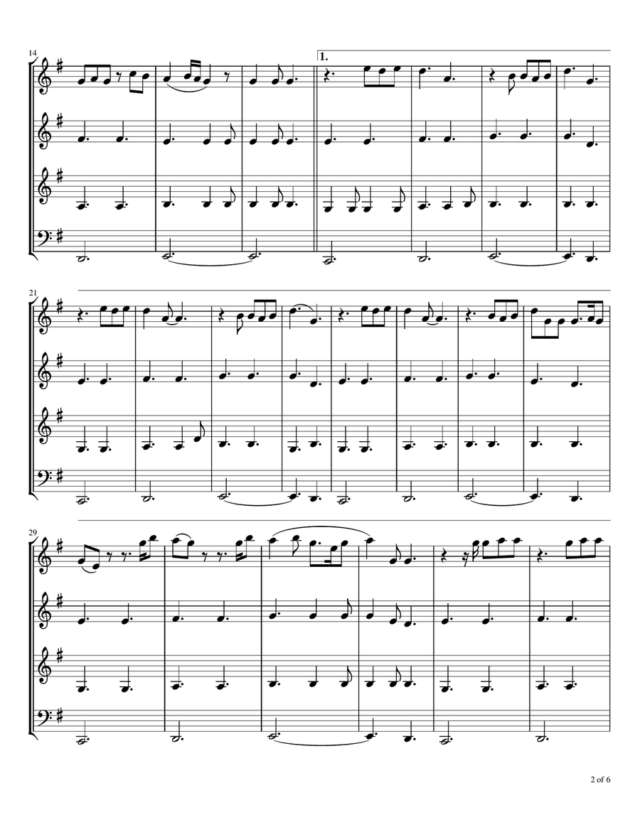 Chemtrails Over The Country Club Woodwind Quartet scores gallery preview page 3