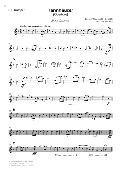 Tannhäuser (Overture) - Brass Quartet (Individual Parts) image number null