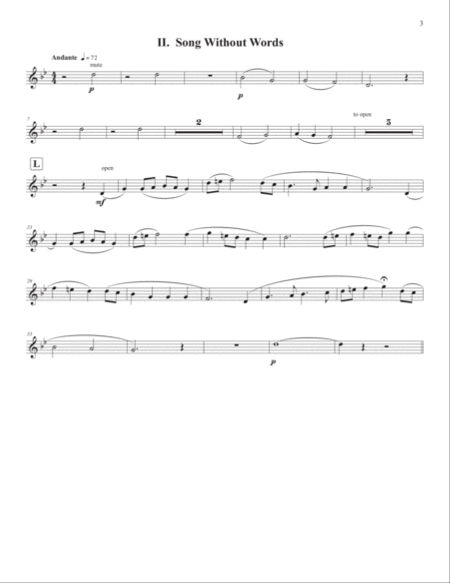 Holst 2nd Suite in F (Brass Quintet) Brass Quintet scores gallery preview page 4