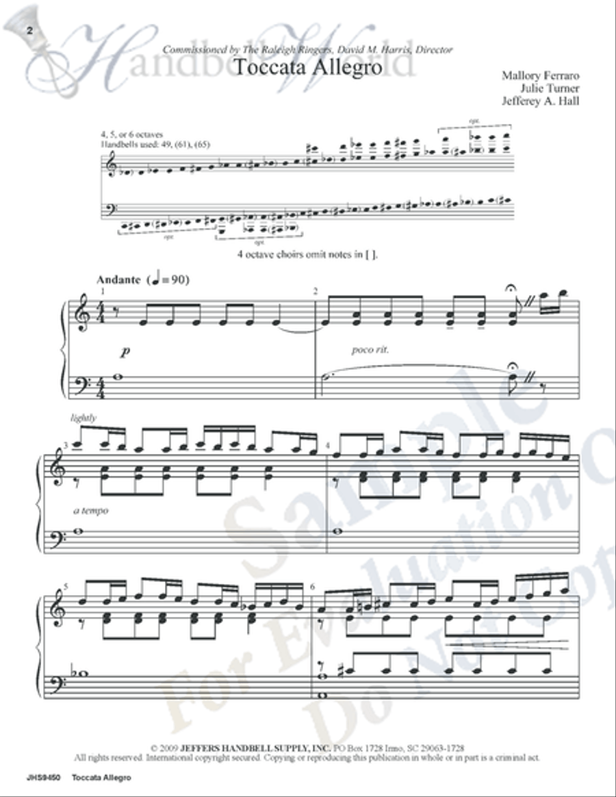 Toccata Allegro 5-Octaves scores gallery preview page 2