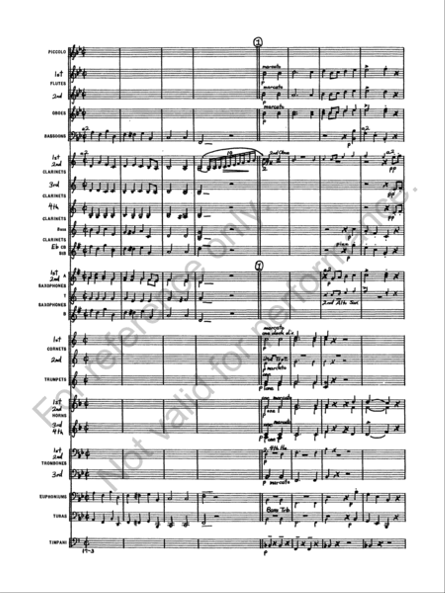 Marche Militaire Francaise Concert Band scores gallery preview page 5