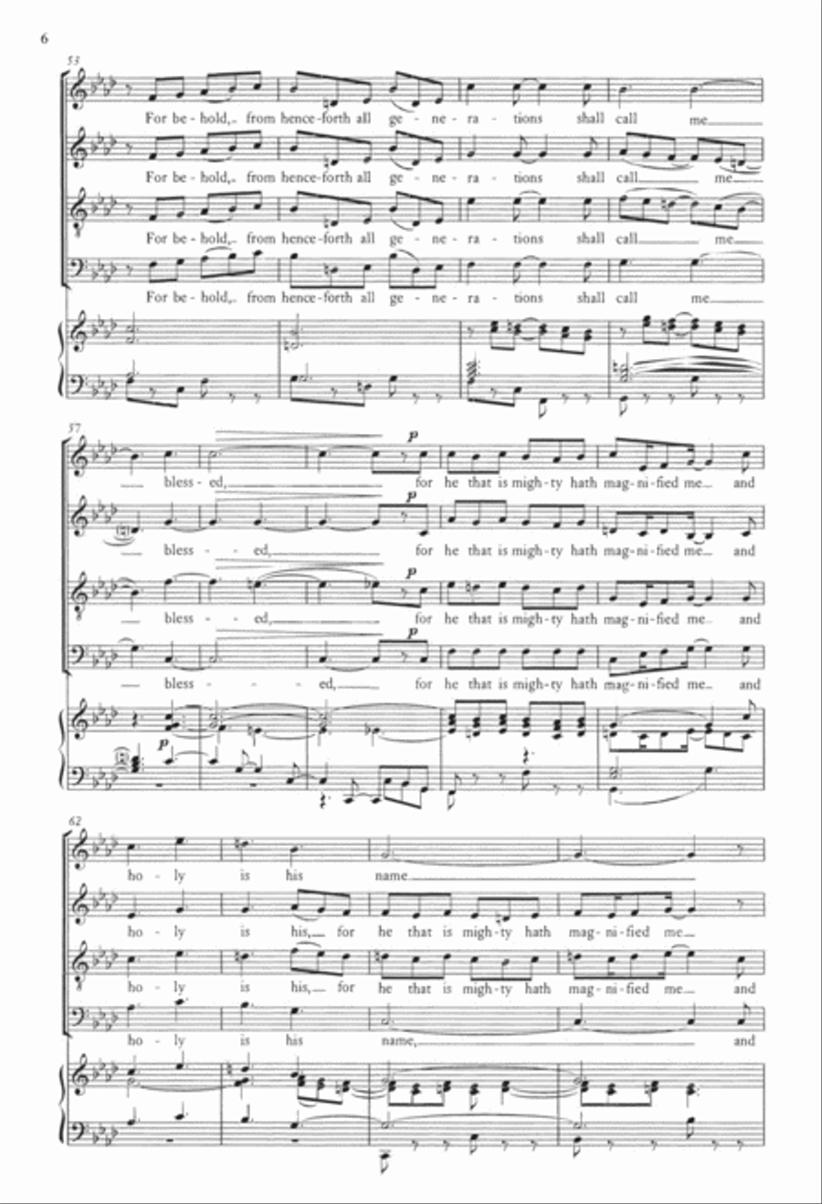 Magnificat from The Marlborough Canticles Divisi scores gallery preview page 6