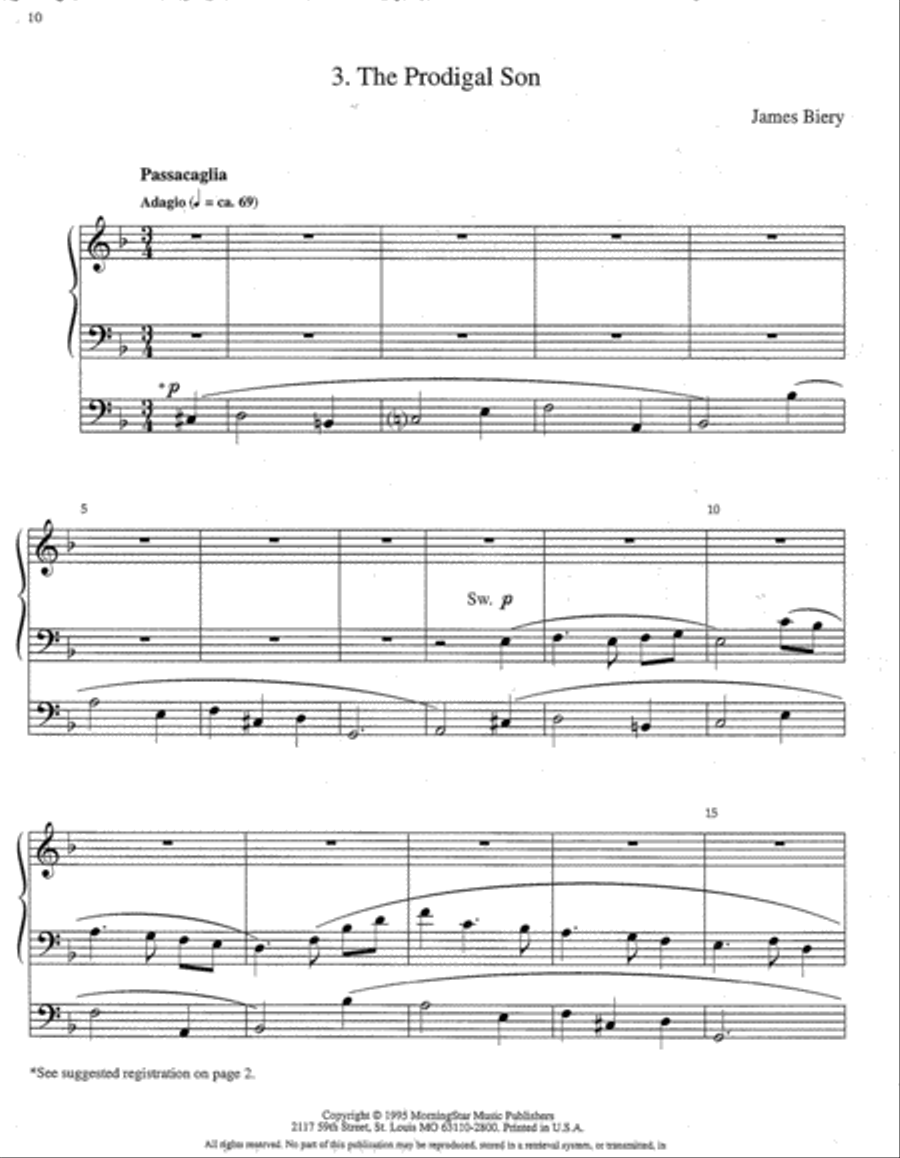 Three Gospel Scenes Quoting Familiar Hymns Organ scores gallery preview page 4