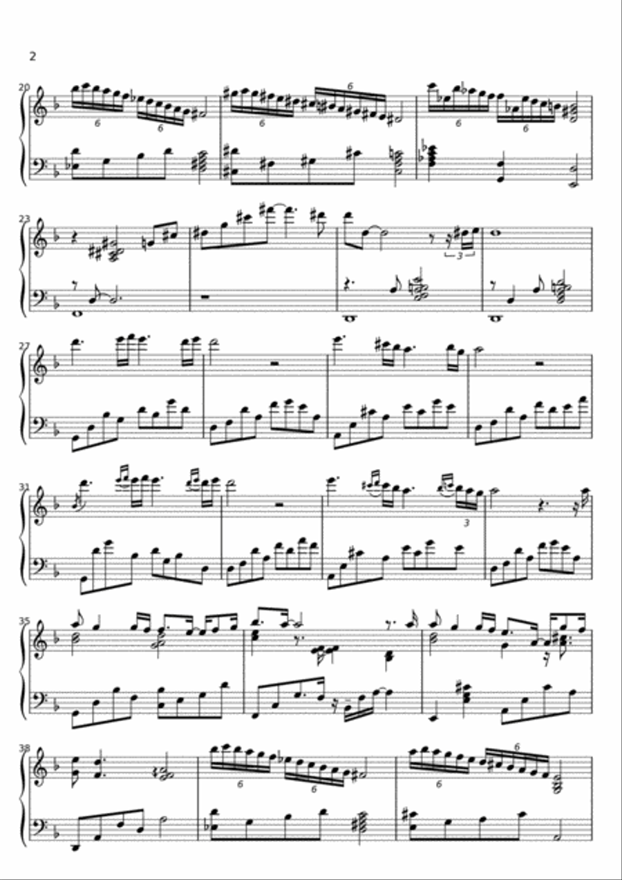 Winter Story Piano Solo scores gallery preview page 2