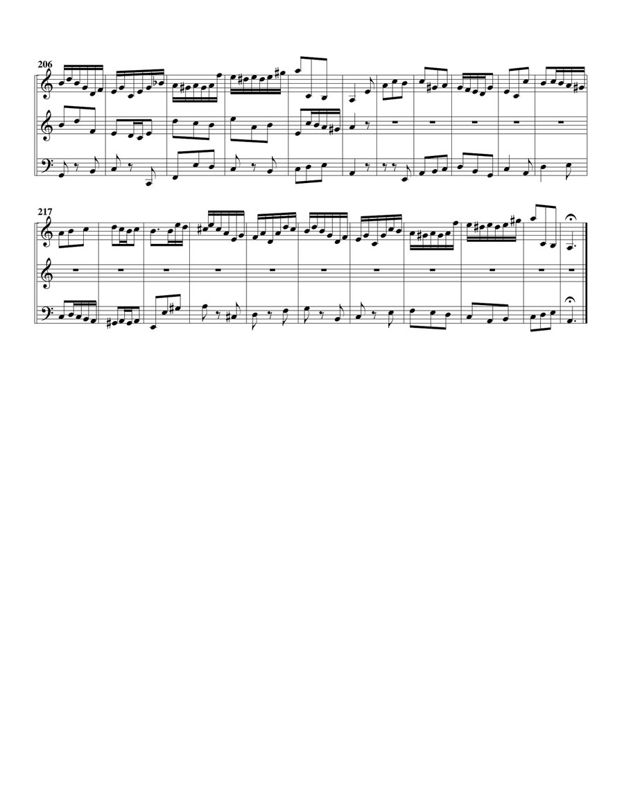 Aria: Bereite dich, Zion from: Weihnachts-Oratorium, BWV 248 (arrangement for violin and organ or ha Small Ensemble scores gallery preview page 6