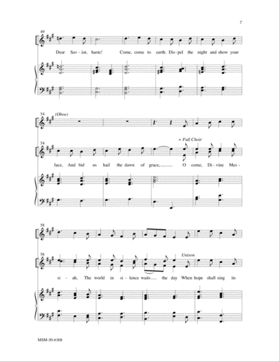 O Come, Divine Messiah 2-Part scores gallery preview page 5