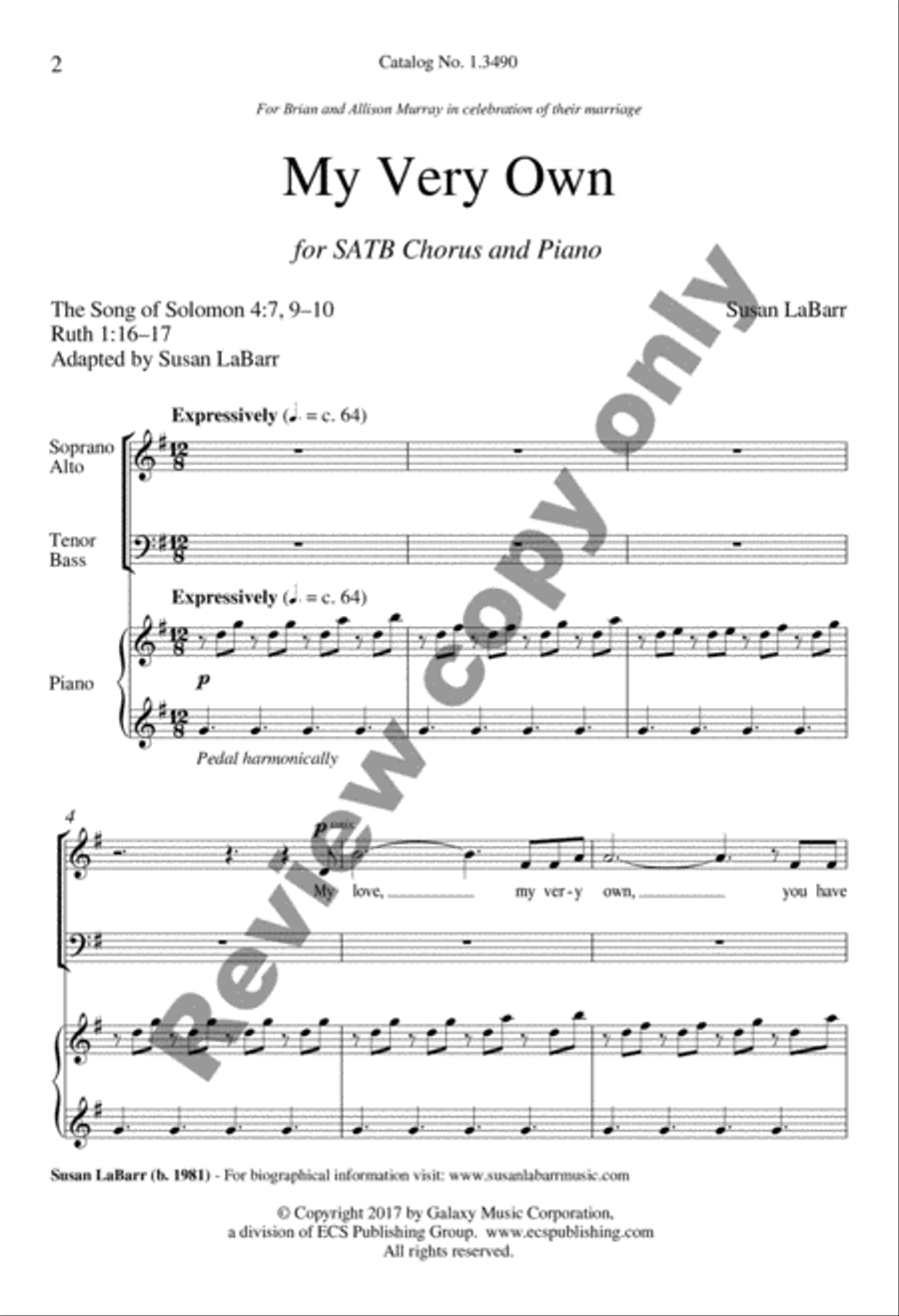 My Very Own My Very Own 4-Part scores gallery preview page 9