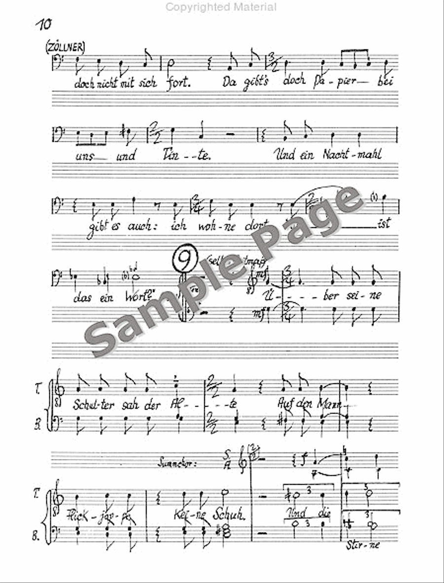 Legende Vom Weisen Score 4-Part scores gallery preview page 13