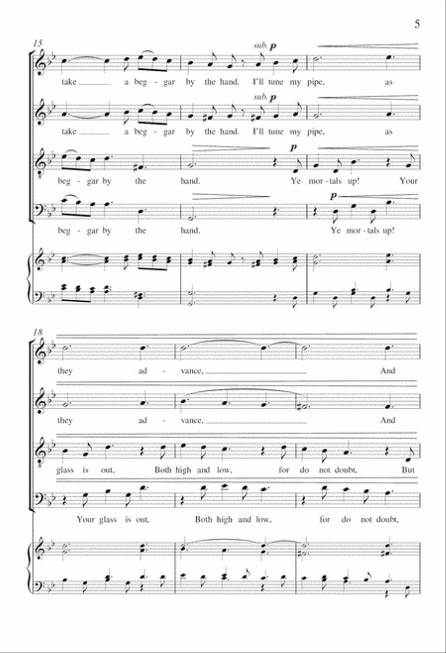 Todtentantz from Suite Remembrance SSATB scores gallery preview page 4
