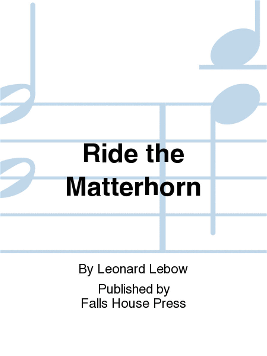 Ride the Matterhorn Ride the Matterhorn Chamber Music scores gallery preview page 1