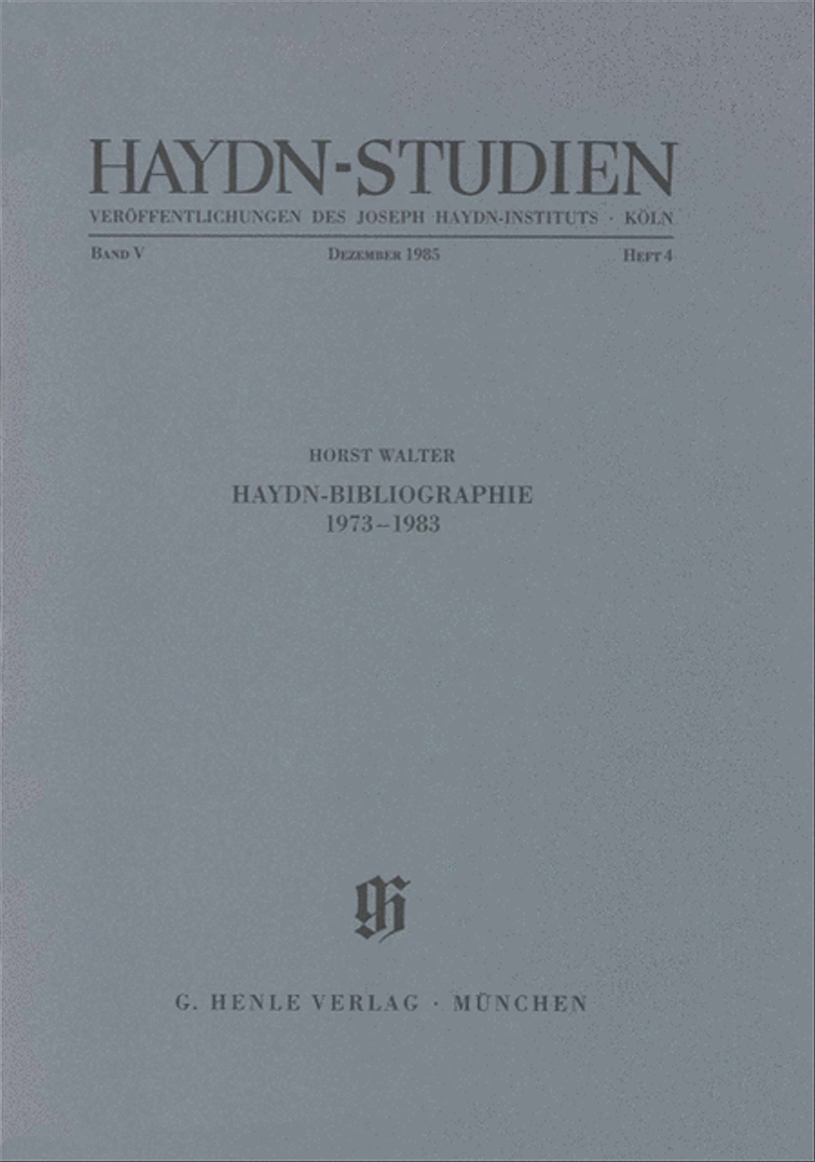 Haydn-Bibliographie 1973-1983 School and Community scores gallery preview page 1