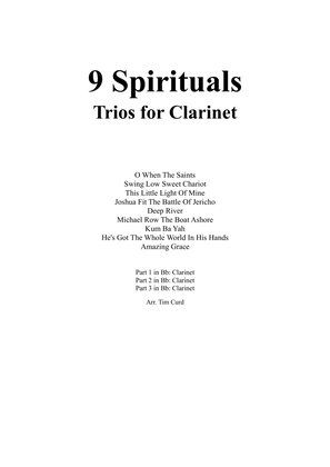 9 Spirituals, Trios For Clarinet