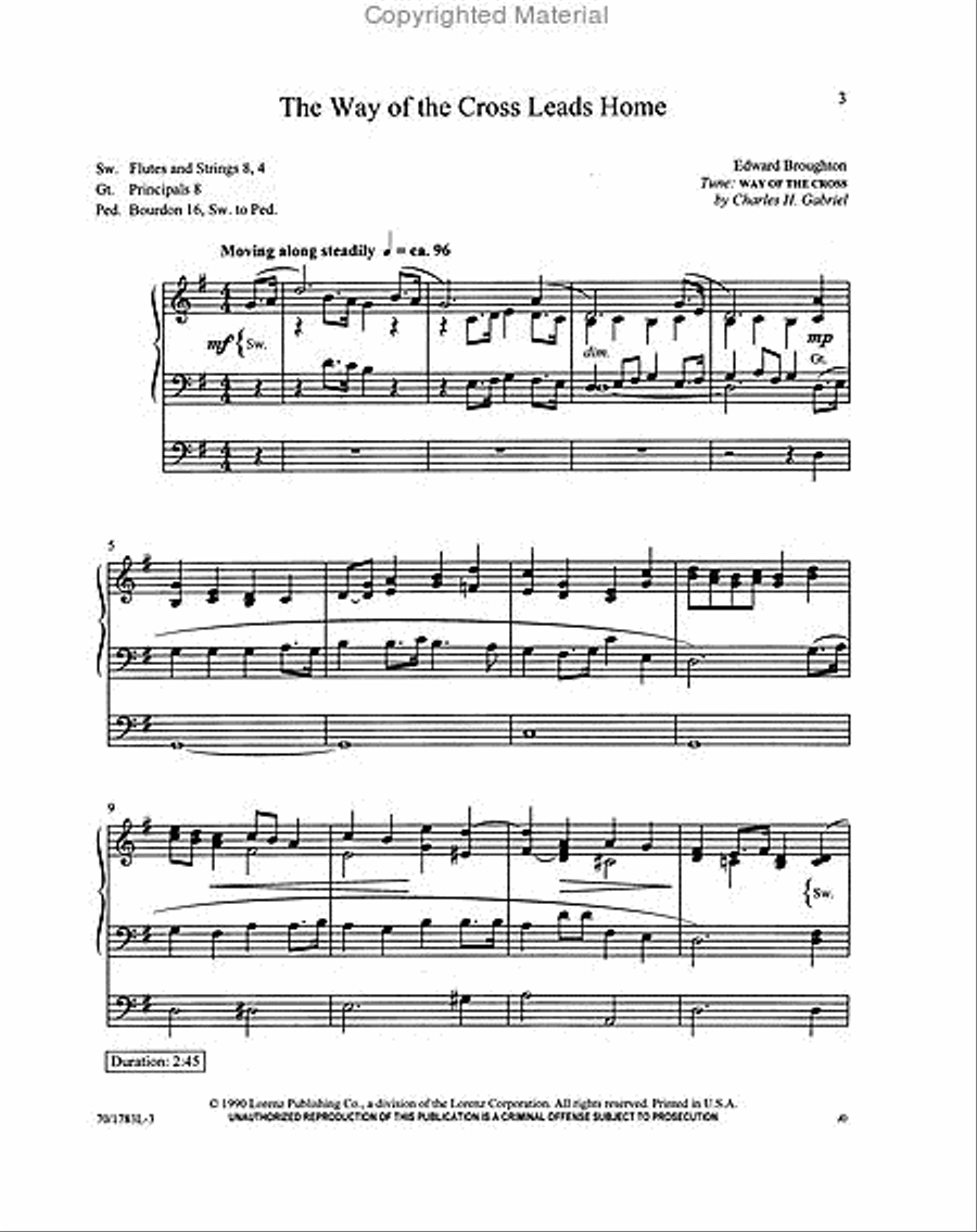 Glory in the Cross Organ Solo scores gallery preview page 2
