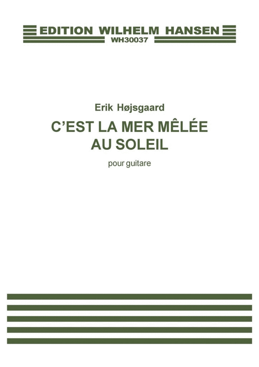 C'est la Mer Mêlée au Soleil Guitar scores gallery preview page 1