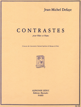 Book cover for Contrastes (flute & Piano)