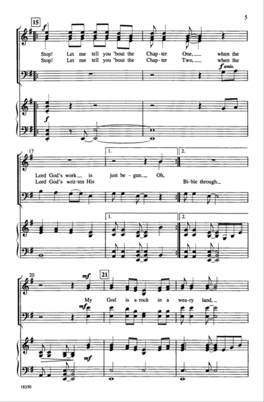 My God Is a Rock My God Is a Rock 4-Part scores gallery preview page 5