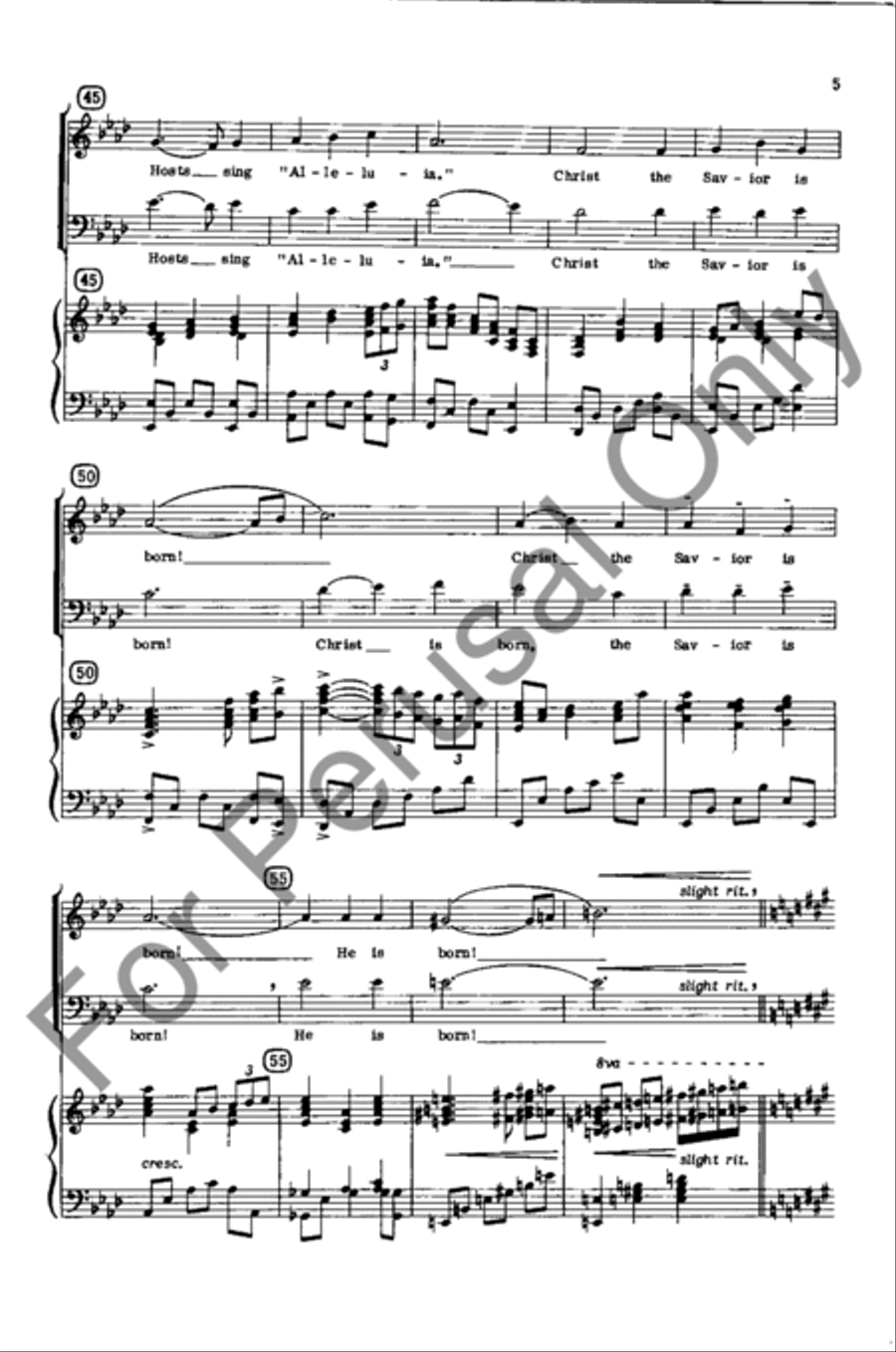 Silent Night 4-Part scores gallery preview page 5