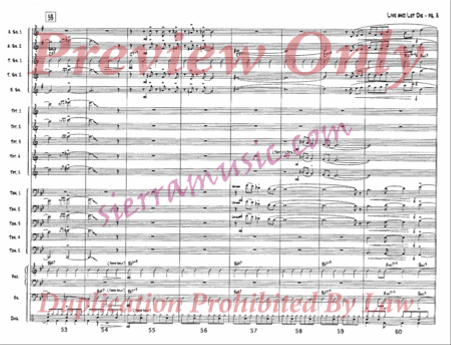 Live and Let Die Live and Let Die Jazz Ensemble scores gallery preview page 9