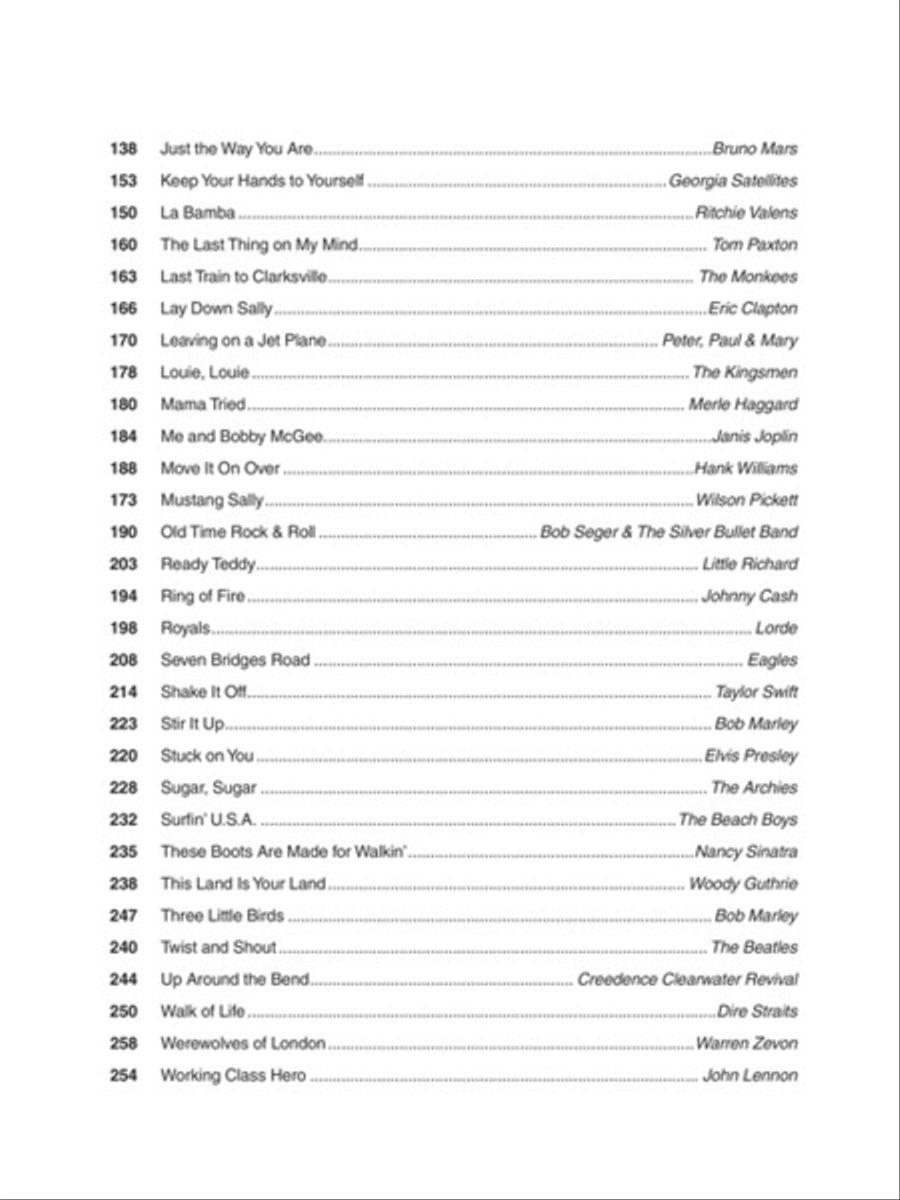The Three Chord Songbook Piano, Vocal, Guitar scores gallery preview page 3