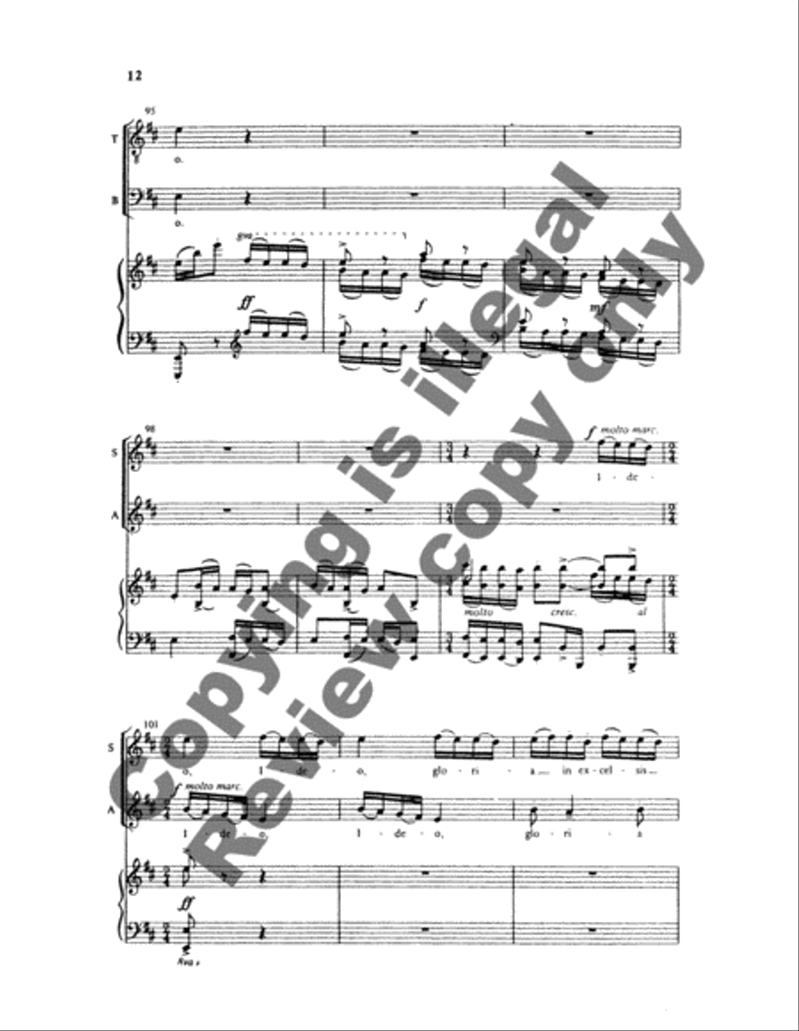 Gaudete: 4. Personent Hodie 4-Part scores gallery preview page 15