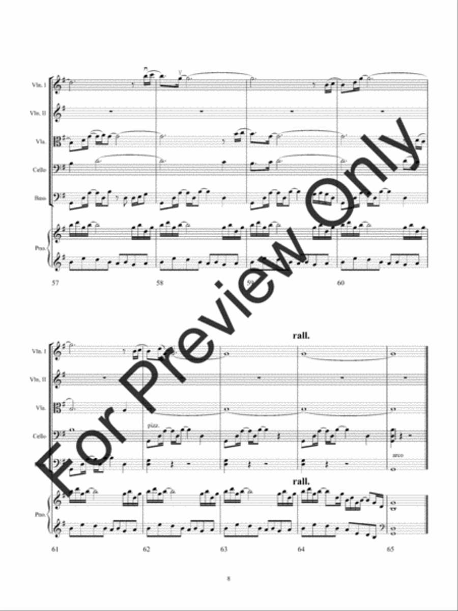 Sailing Kites (Score) String Orchestra scores gallery preview page 13