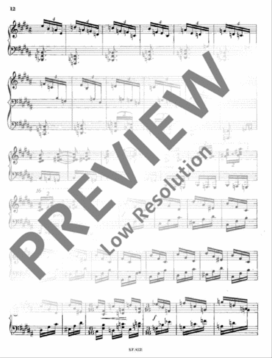 6 Préludes Piano Solo scores gallery preview page 13