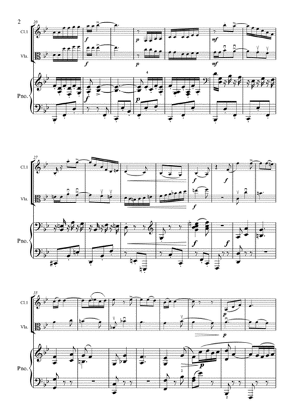 Faure - 'Le pas espagnol' - Clarinet, Viola & Piano